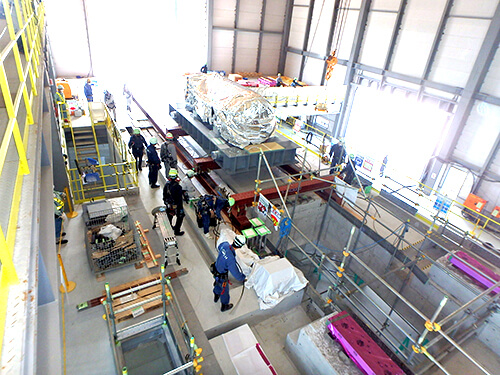 株式会社水上組の火力発電所建築現場